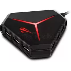 Hub USB 3.0HavitH95 - 6 ports + SD + Jack (Noir) | MonPC.Store