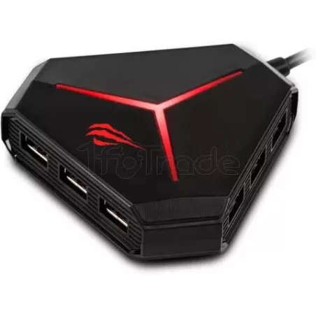 Hub USB 3.0HavitH95 - 6 ports + SD + Jack (Noir) | MonPC.Store