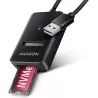 Adaptateur USB 3.2AxagonADM2-AM vers M.2 S-ATA/NVMe… | MonPC.Store