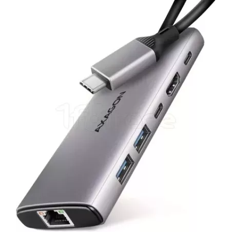 Station d'accueil portable USB-C 3.1AxagonHMC-6G2L(Gris) | MonPC.Store