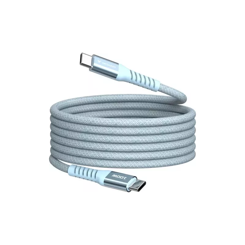 CâbleVerbatimUSB-C magnétique 1,2m M/M 100W (Bleu) | MonPC.Store