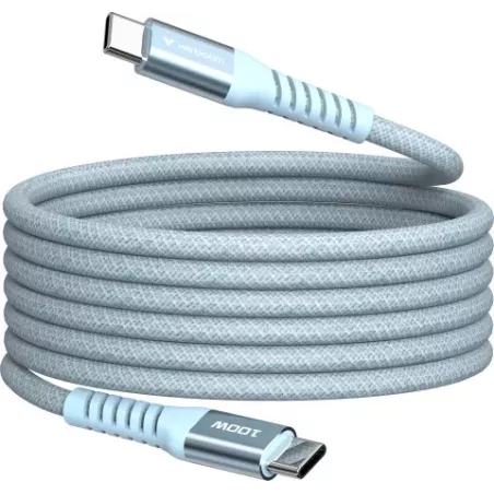 CâbleVerbatimUSB-C magnétique 1,2m M/M 100W (Bleu) | MonPC.Store