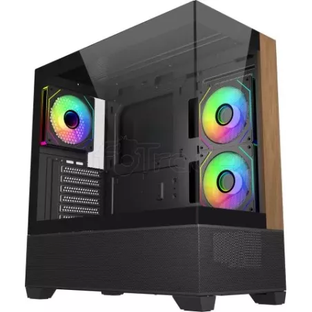 Boitier Moyen Tour ATXCooler MasterElite 690 WoodRGB… | MonPC.Store