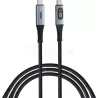 CâbleVerbatimUSB-C avec écran 1,2m M/M 100W (Gris/Noir) | MonPC.Store