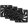 Lot de 4 Ventilateurs de boitierHyteFA12- 12cm (Noir) | MonPC.Store