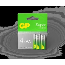 Lot de 4 piles AlcalineGP BatteriesSupertype AA (LR6)… | MonPC.Store