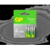 Lot de 4 piles AlcalineGP BatteriesSupertype AA (LR6)… | MonPC.Store