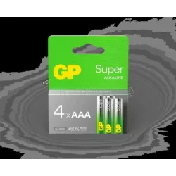 Lot de 4 piles AlcalineGP BatteriesSupertype AAA (LR3)… | MonPC.Store