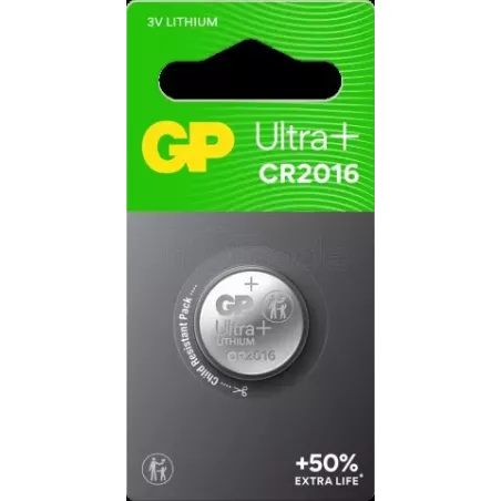 Pile plateGP BatteriesUltra Plus CR2016 | MonPC.Store