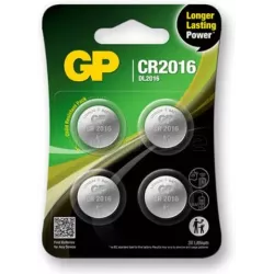 Lot de 4 piles platesGP BatteriesCR 2016 | MonPC.Store