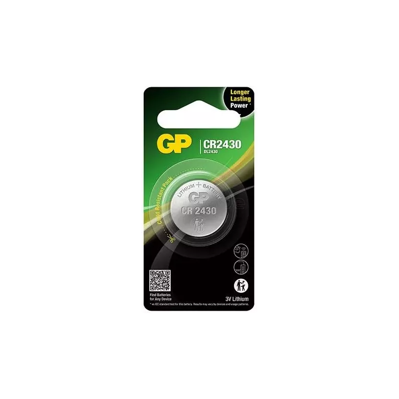 Lot de 2 piles platesGP BatteriesCR2430 | MonPC.Store