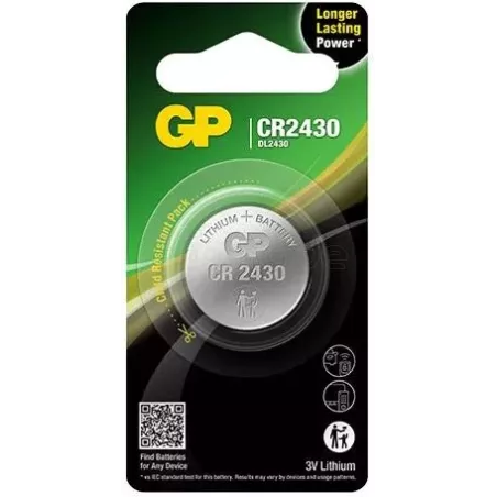 Lot de 2 piles platesGP BatteriesCR2430 | MonPC.Store