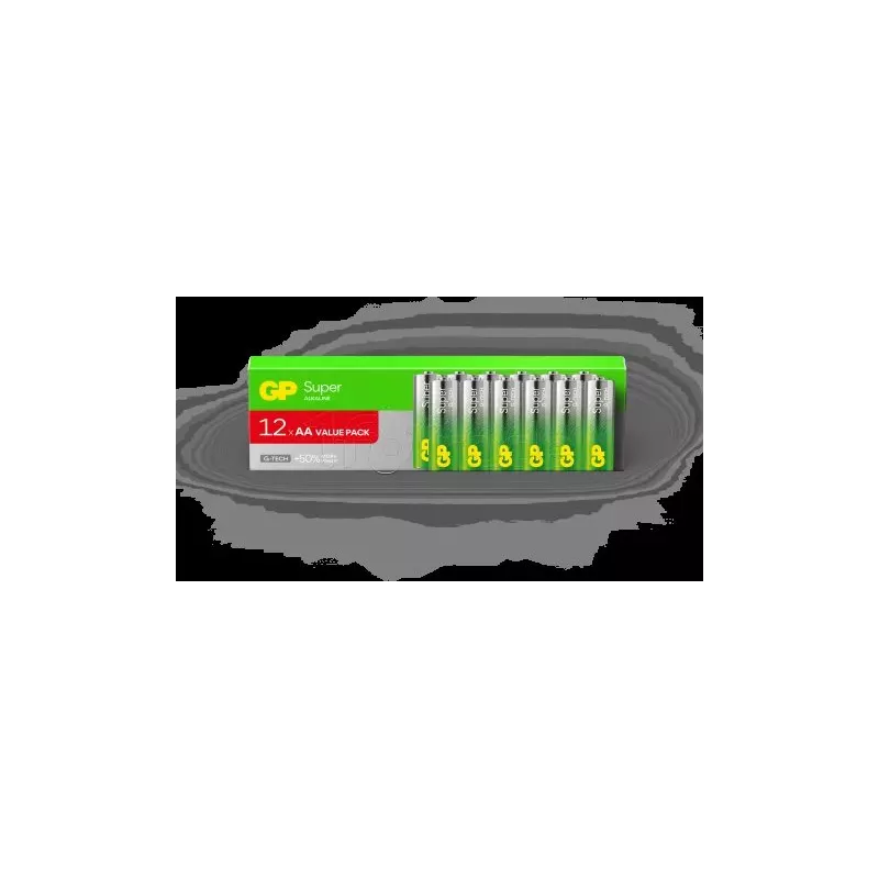 Lot de 12 piles AlcalineGP BatteriesSupertype AA (LR6)… | MonPC.Store