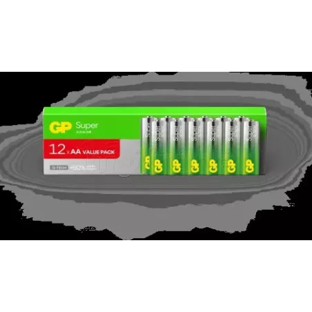 Lot de 12 piles AlcalineGP BatteriesSupertype AA (LR6)… | MonPC.Store
