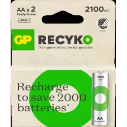 Lot de 2 piles rechargeablesGP BatteriesRecykotype AA… | MonPC.Store