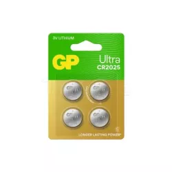 Lot de 4 Piles platesGP BatteriesUltraCR2025 | MonPC.Store