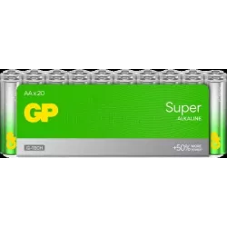 Lot de 20 piles AlcalineGP BatteriesSupertype AA (LR6)… | MonPC.Store