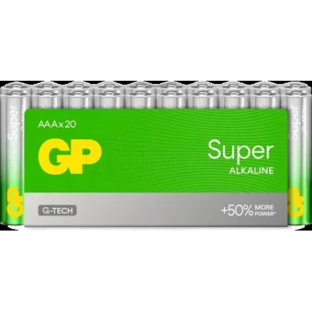 Lot de 20 piles AlcalineGP BatteriesSupertype AAA… | MonPC.Store