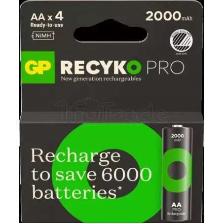 Lot de 2 piles rechargeablesGP BatteriesRecyko Protype… | MonPC.Store