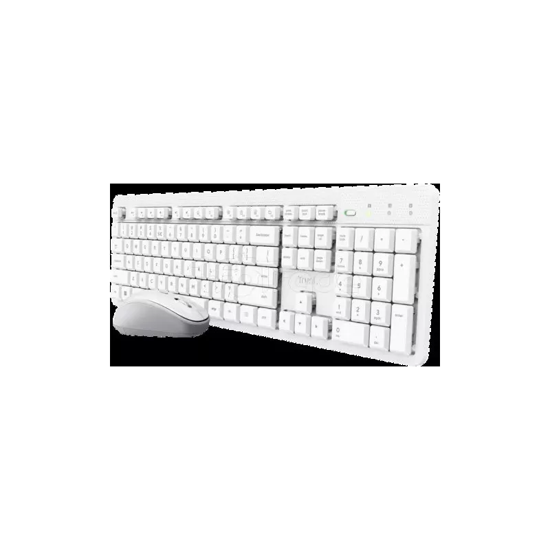 Pack 2en1 (Clavier/Souris) sans filTrustOdy II (Blanc) | MonPC.Store