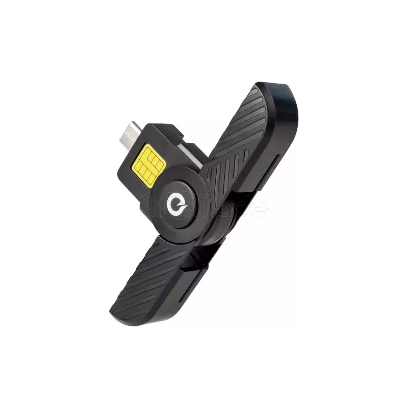 Lecteur de Cartes à puce TooQ TQR-3011B USB-C 2.0 (Noir) | MonPC.Store