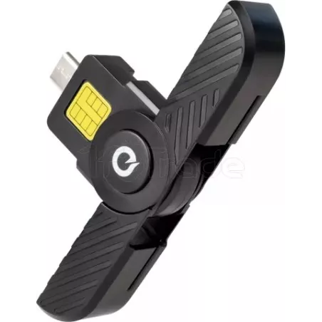 Lecteur de Cartes à puce TooQ TQR-3011B USB-C 2.0 (Noir) | MonPC.Store