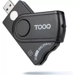 Lecteur de Cartes à puce TooQ TQR-3012B USB 2.0 (Noir) | MonPC.Store