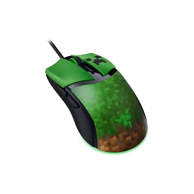 Souris filaire GamerRazerCobra Minecraft(Vert/Noir) | MonPC.Store