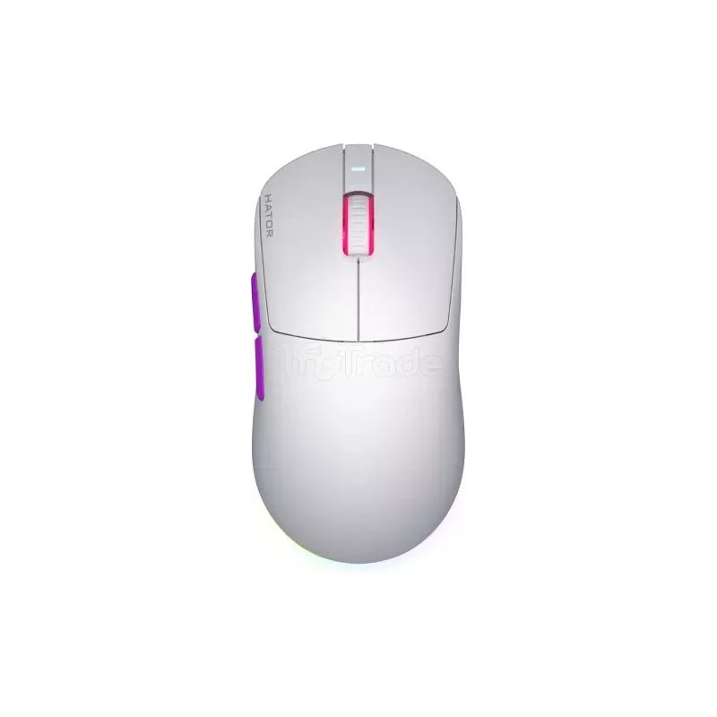 Souris sans fil GamerHatorQuasar 3 ULTRA8K RGB (Blanc) | MonPC.Store