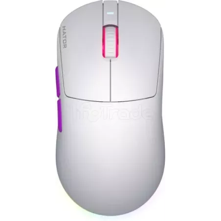 Souris sans fil GamerHatorQuasar 3 ULTRA8K RGB (Blanc) | MonPC.Store