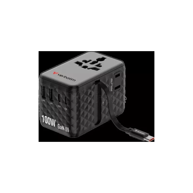 Adaptateur universel de voyageVerbatimCharge'n'Travel… | MonPC.Store