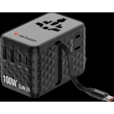 Adaptateur universel de voyageVerbatimCharge'n'Travel… | MonPC.Store
