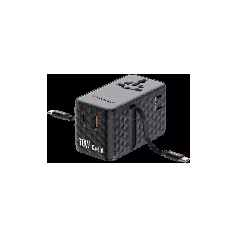 Adaptateur universel de voyageVerbatimCharge'n'Travel… | MonPC.Store