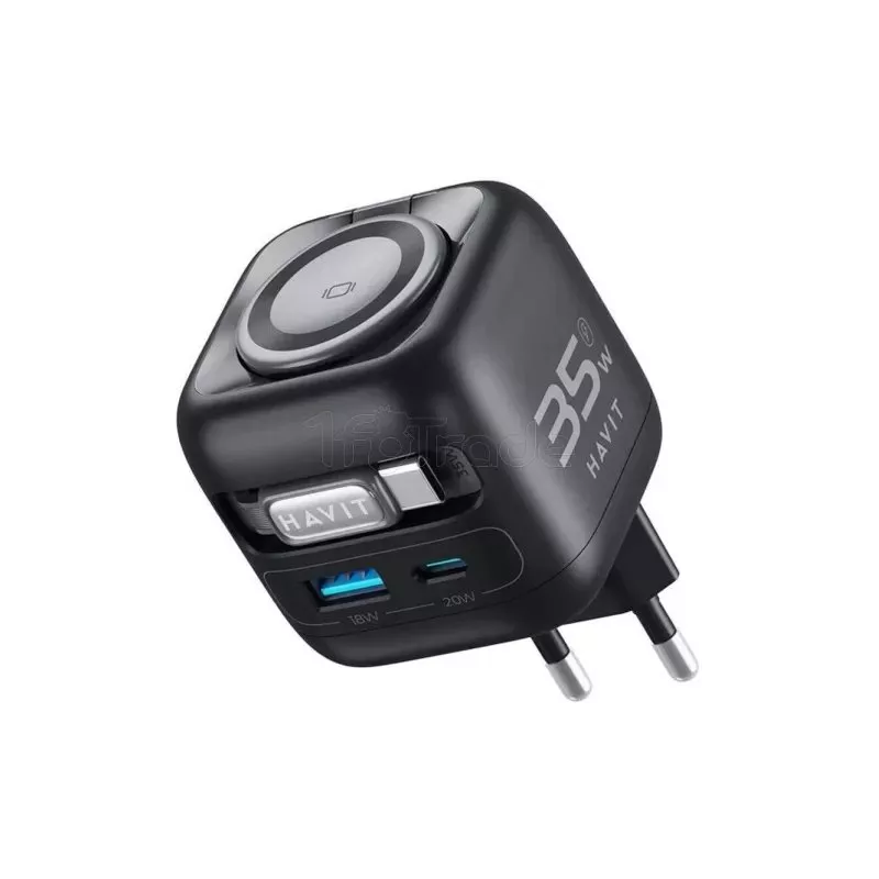 Chargeur secteurHavitt UC250-A - 1x USB-C + 1x USB-A +… | MonPC.Store
