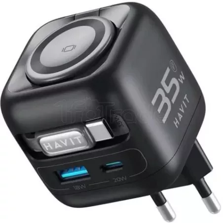 Chargeur secteurHavitt UC250-A - 1x USB-C + 1x USB-A +… | MonPC.Store