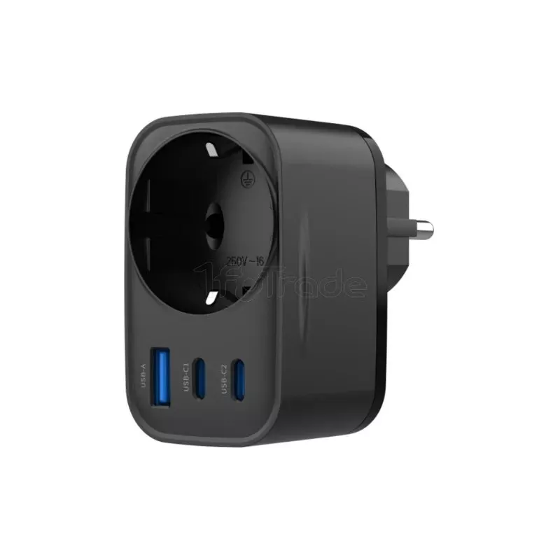 Chargeur secteurHavitUC142- 2x USB-C + 1x USB-A +… | MonPC.Store