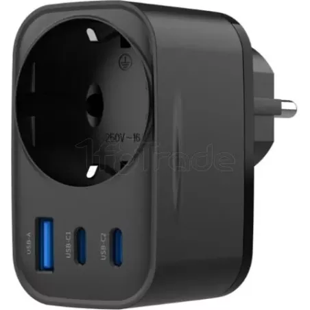 Chargeur secteurHavitUC142- 2x USB-C + 1x USB-A +… | MonPC.Store
