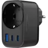 Chargeur secteurHavitUC142- 2x USB-C + 1x USB-A +… | MonPC.Store