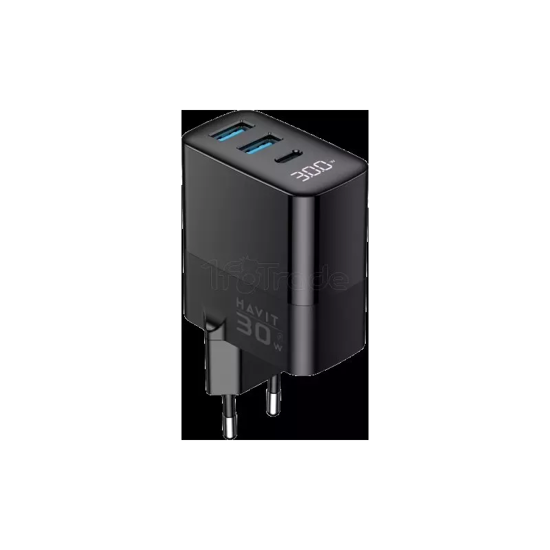 Chargeur secteurHavitUCLE001 - 1x USB-C + 2x USB-A 30W… | MonPC.Store