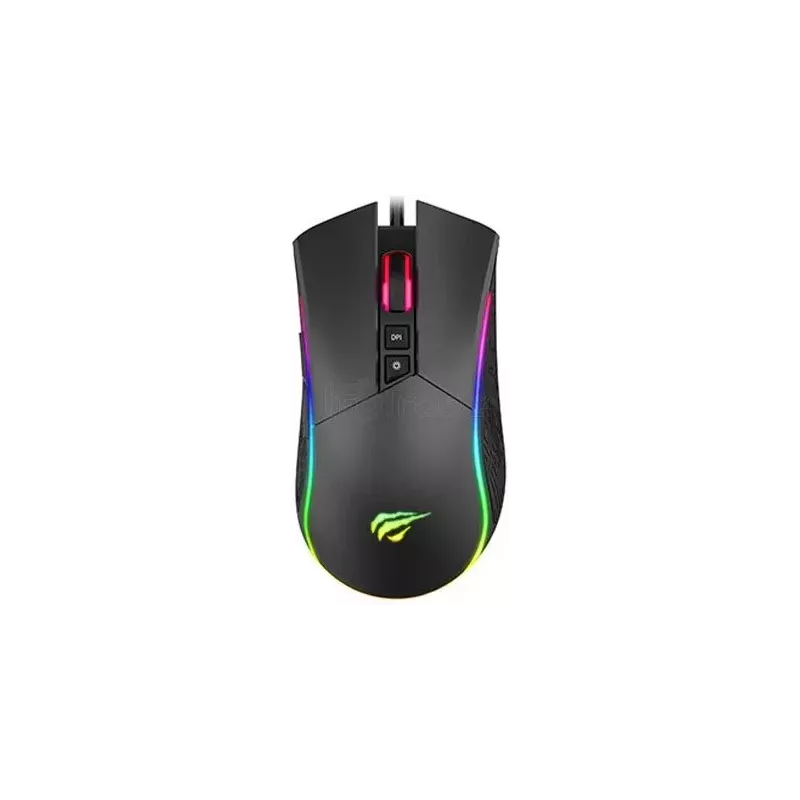 Souris filaire GamerHavitMS1001S V2 RGB (Noir) | MonPC.Store