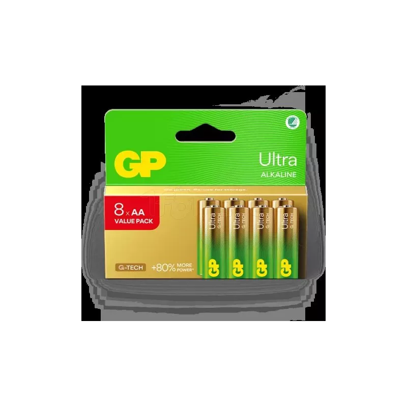 Lot de 8 piles AlcalineGP BatteriesUltra type AA (LR6)… | MonPC.Store