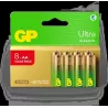 Lot de 8 piles AlcalineGP BatteriesUltra type AA (LR6)… | MonPC.Store