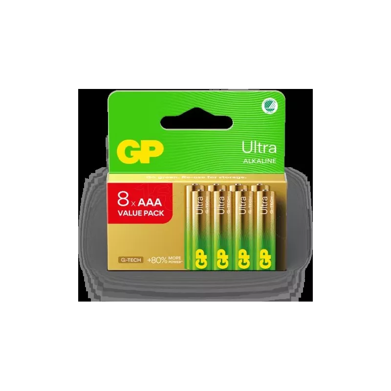 Lot de 8 piles AlcalineGP BatteriesUltra type AAA… | MonPC.Store