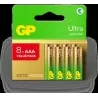Lot de 8 piles AlcalineGP BatteriesUltra type AAA… | MonPC.Store