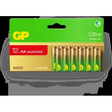 Lot de 12 piles AlcalineGP BatteriesUltra type AA… | MonPC.Store