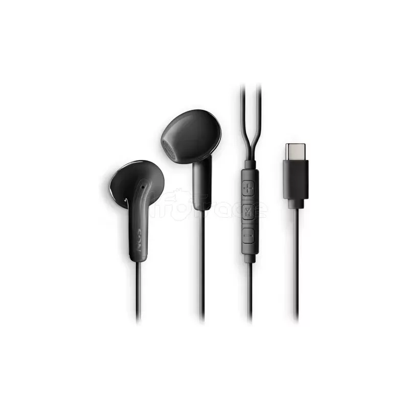 Ecouteur filaire avec microNGSCross Glide USB-C (Noir) | MonPC.Store