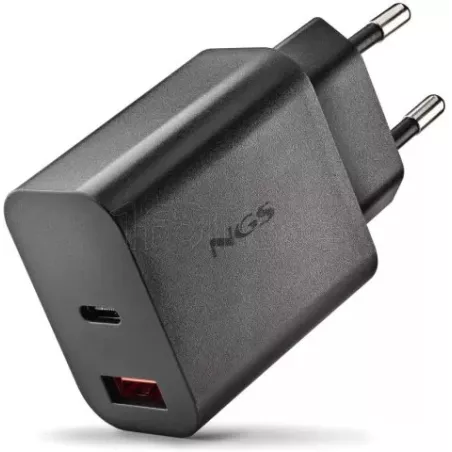 Chargeur secteurNGSEra 1x USB-C + 1x USB-A 20W (Noir) | MonPC.Store