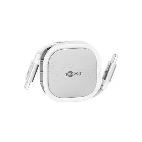 Cable USB 2.0 type C rétractableGoobay(Blanc) | MonPC.Store