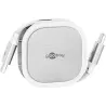 Cable USB 2.0 type C rétractableGoobay(Blanc) | MonPC.Store