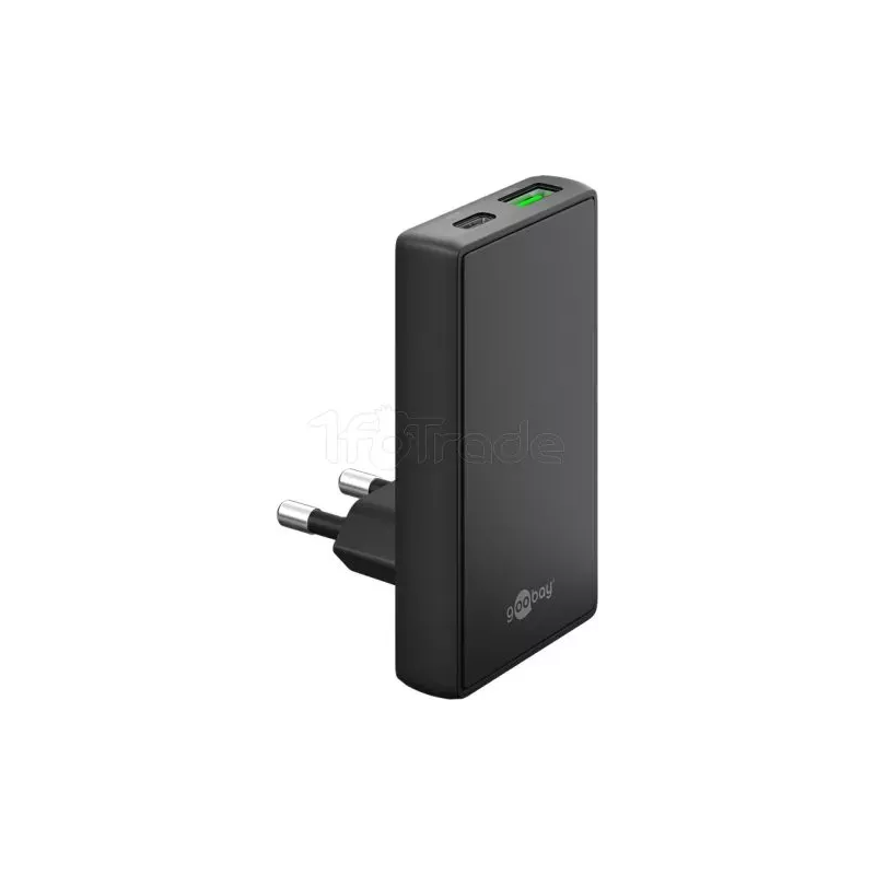Chargeur secteurGoobayFast Charger 90° Flat 1x USB-C +… | MonPC.Store